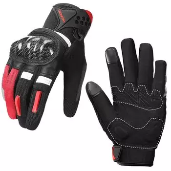 WANDA Мотоциклетные перчатки Размеры Мотоцикл Для Смартфона Пот Одежда Землетрясение Шок [2 Доступно/Совместимость со смартфоном] Перчатки, Перчатки, Весна, красный