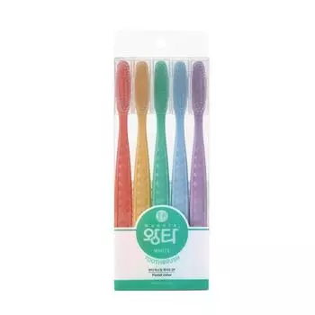 Wangta Pastel White Toothbrush 5pcs
