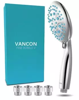 Wanko Goods VANCON Новая душевая головка Micro Nano Bubble Водосберегающая душевая головка с удалением хлора 5-ступенчатый режим Высокая очищающая мощность Массаж Уход за кожей головы