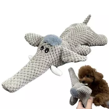 Wanmaru Shoten Datsuryoku Stress Lack of Dog Chewing Stuffed Makes Small Dog Animal, Relief, Exercise, Toy, Toy, Toy, Sound, Present, Gift, (Elephant) зелёный