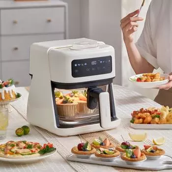 wanmi 4.5L фритюрницы бытовые интеллектуальные прозрачные визуальные электрические духовки автоматическая многофункциональная интегрированная машина 220 В EU
