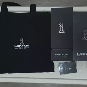 Wannaone Официальный лайтстик, Nubble Stick, светодиодный вентилятор, специальный подарок (фотокарточка, сумка)