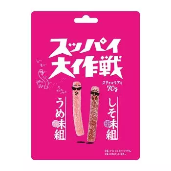 Want Want Japan Suppai Daisaku Fighting Meji Shiso со вкусом 70 г x 10 пакетов и