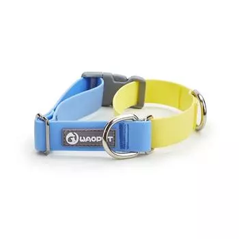 Waopet Hand Holding Rope PVC Plastic Waterproof New Dog Pet Supplies Large and Medium Size Dog Leash Hand Holding Rope Genuine Goods M Collar [Blue Dream Yellow]]