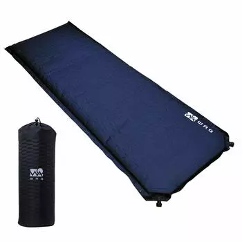 WAQ Кемпинговый автомобильный спальный коврик с толстой ручкой R Value Special Lightweight Inflator Mat, Коврик, 8 см, Компактный, 6.0, Уретан, (военно-морской флот)
