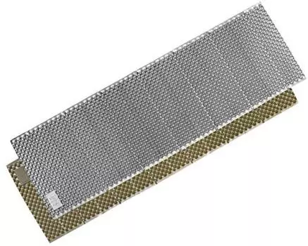 WAQ Кемпинговый коврик для отдыха на 1 человека, обработанный алюминием XPE пенный коврик, одинарный, сверхтолстый, 18 мм, складной, компактный, водонепроницаемый, сумка для хранения