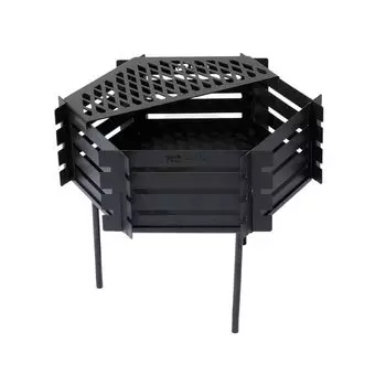 WAQ Подставка для костра Bonfire Compact Включает в себя складной костер Bonfire Camping -YAGURA- подставка, Дрова, Железо, Стильный, Дизайн, подставка, подставка,