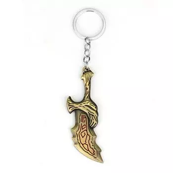 War Of God Action Figure Kratos In Ares Weapons Sword Keychain Keyring A