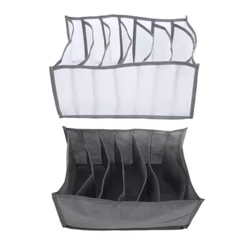 Гардеробный органайзер для одежды 7 сеток Большая вместимость Штабелируемые ткани без запаха Экономия места Одежда St Gray 7 Grids