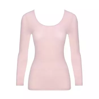 Warm 100 cotton innerwear 5380 sleeve top 3538 M size [Triumph] skin-side 8/4 (vintage pink)