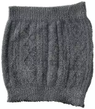 Warm Belly Band Wool Soft Cute Cold Warming Belly Band Plain Cable Knit Gray [Sansei] [Fluffy Touch] Women s M-L