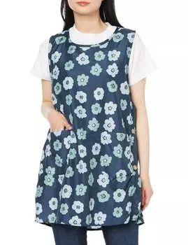Warm fleece tunic apron navy M-L