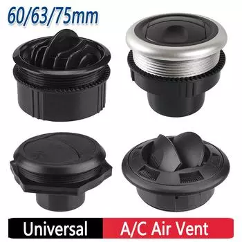 Теплый обогреватель, стояночный обогреватель 60 мм/63 мм/75 мм, воздушный клапан кондиционера, универсальный круглый автомобильный обогреватель, выход для кондиционера для приборной панели автобуса RV