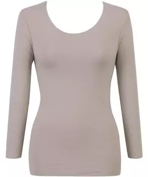 Warm innerwear cotton Intensive heat retention luxury comfort flat Intensive heat sleeve long sleeve EL4868 BR [Wing/Wacoal] 100% (skin side) (back)