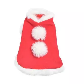 Warm New Year Dressing Up Party Puppy Christmas Pet Clothes Dog Cloak Dog Costume Dog Cape M