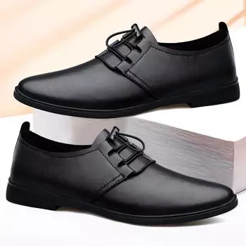 Warm Plush Fur Sneakers Genuine Leather Men Casual Shoes Lace Up Man Business Walking Shoes Ultra-light Soft-Soled Walking Flats 38