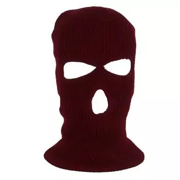 Warm Ski 3 Hole Face Mask Cap Balaclava Army Winter Thermal 38cm