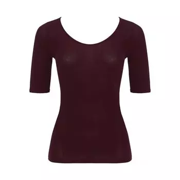 Warm skin side 100 cotton inner 5380 sleeve top 00YQ M size [Triumph] 5/4 (Brandy)