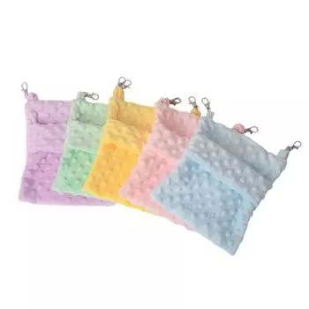 Warm sleeping bag summer breathable bean bean down hanging nest hamster imitation rabbit hair hammock зелёный