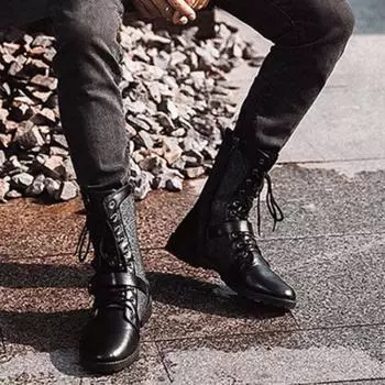 Warm Trendy 2025 Winter With Fur Man Shoes Comfortable Size 44 Footwear Offers Low Price Vintage Sale High Quality Boots for Men 39