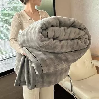 Warm Winter Blanket Milk Velvet Fleece Flannel Soft Thick Plush Blankets for Bed Sofa Single Double Couple Size Fluffy Bedspread 120x200cm