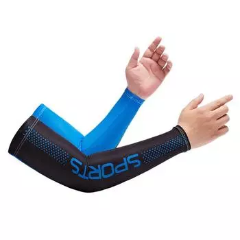 Warmer Running Summer Cooling Arm Cover Arm Sleeves Sun Protection Outdoor Sport синий