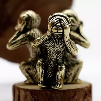 Warmhouse Подарочные изделия Фэн-шуй Твердые украшения для автомобиля Статуэтки обезьян Мудрая статуя обезьяны Домашний декор