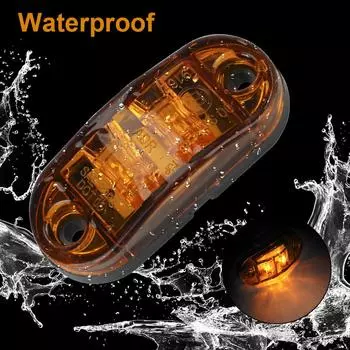 Warning Lights 12V- 24V For Trailer Truck Caravan Red Yellow White Side Clearance Marker Lamp LED Side Marker Lamp 1 Pair красный