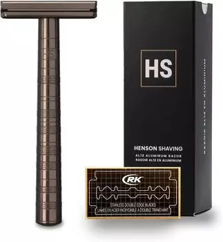warranty HENSON SHAVING AL13 Shaver MEDIUM with 5 replacement close shave model durable and recommended for those who want a close [Genuine