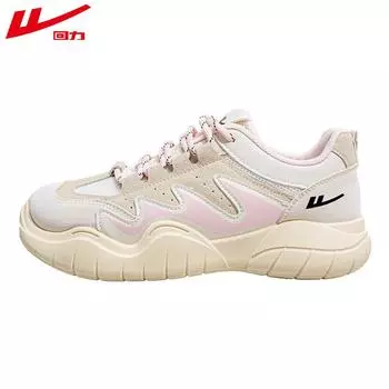 Warrior Туфли для папы женские туфли на платформе уродливые милые большие головы универсальные повседневные туфли легкие спортивные туфли 35 розовый