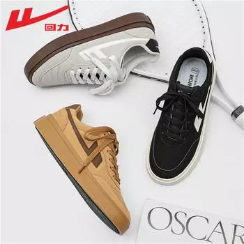 WARRIOR Dexun Shoes Мужская универсальная спортивная обувь для сноубординга Простая и легкая повседневная парусиновая обувь 39 чёрный