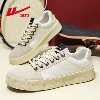 WARRIOR Forrest Gump Shoes Повседневная обувь Универсальная модная дышащая парусиновая обувь для пар 34 бежевый