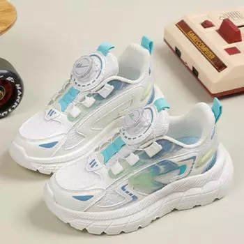 WARRIOR Rotary Buckle Classmate Girls Sneakers Boys Running Shoes 27