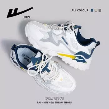 Warrior Мужская обувь Dad Shoes Platform Universal Shoes Casual Retro Sneakers 39 серый