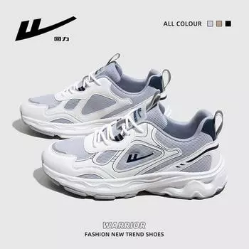 Warrior Мужские кроссовки Daddy Shoes Casual Fashion Sneakers Lightweight Universal Shoes 39 бежевый