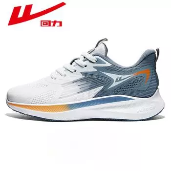 Warrior Назад Спортивные мужские туфли Мужские спортивные сетчатые туфли Fly-woven Повседневная обувь 39 темно-синий