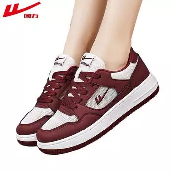 Warrior Назад Женская обувь Мужские красные кроссовки Повседневная обувь на толстой подошве Белые туфли 35 красный
