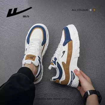 Warrior Повседневная мужская обувь Универсальная мужская обувь Туфли на толстой подошве 39 коричневый