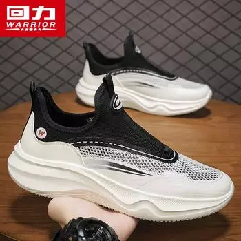 Warrior Pull Back Мужская обувь Дышащая сетка Легкие кроссовки для бега 39