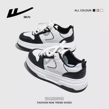 Warrior Спортивные туфли с толстой подошвой, женские универсальные повседневные туфли для сноуборда, увеличивающие рост 35 белый