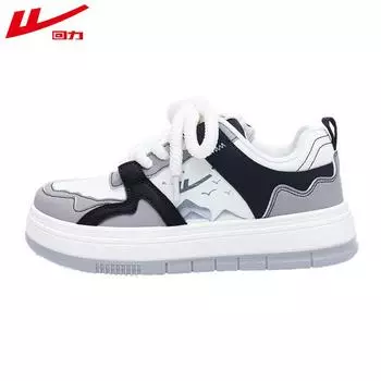 Warrior Туфли Pull Back Little White Shoes Женские повседневные туфли на платформе для занятий спортом на доске 35 бежевый