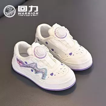 Warrior Весенние и осенние детские дышащие кроссовки для сноуборда. Низкие белые туфли для девочек. Милая повседневная обувь. 25