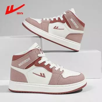 Warrior Женская обувь Белые туфли Высокие модные повседневные спортивные туфли 35 красный