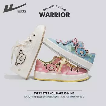 Warrior Женские туфли на платформе, увеличивающие рост, белые туфли, модная универсальная обувь для спорта и отдыха 35 белый