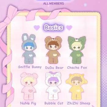 Wasam U Girls Series Мягкие фигурки в скрытой коробке Игрушки в таинственной коробке