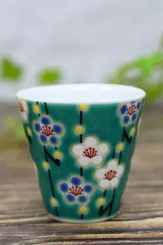 Washa no Kura Lucky Ochoko Sake Utensil Кутани Керамика Чашка для сакэ Японская посуда Сливовая керамика Бренд Японская посуда Чашка Choko Сделано в Японии