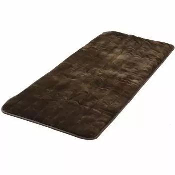 Washable Anywhere Carpet 180 x 80cm Flannel Finish with Room Temperature Sensor Brown [Yamazen] (Washable) YWC-182F(T)E