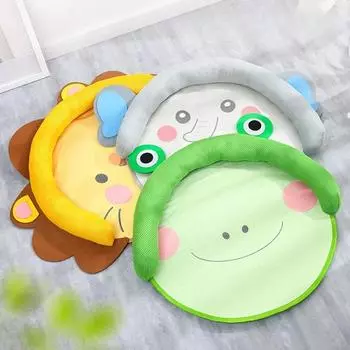 Washable Pet Ice Mat Summer Cool Kitten Pad Breathable Ice Silk Pussycat Nest Reusable Bite Pet Cat Sleeping Pad Pet Supplies серый