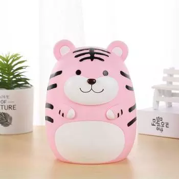 Washable Tiger Saving Bank Cartoon Desktop Mascot Statues Exquisite Tiger Piggy Bank Living Room Style 1