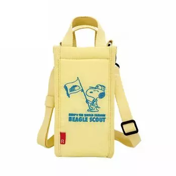 WashableTK Snoopy моющийся простой держатель для бутылок для холодного хранения Crossbody 8429 03 Beagle Scout [Routeto] IP.Thermo Keeper.Bottle.Peanuts-0E